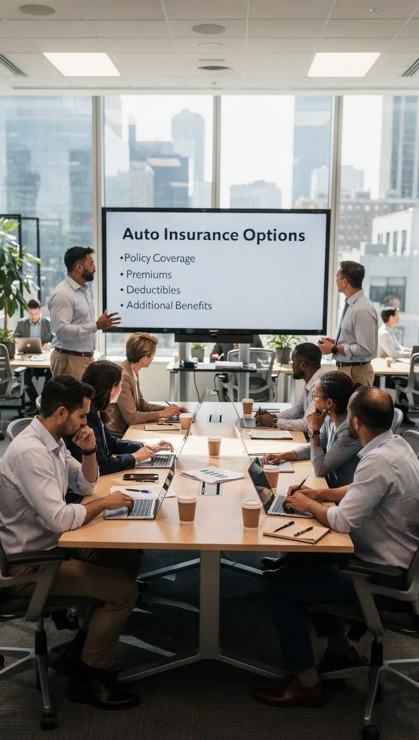 Zdjęcie kierowcy korzystającego z telefonu do uzyskania szybkiej wyceny ubezpieczenia.